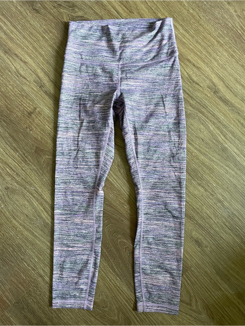 lululemon wunder under Heathered Lavender & Gray High-Rise Leggings